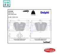 DELPHI LP2256 Brake pad set