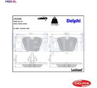 DELPHI LP2256 Brake pad set