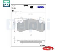 DELPHI LP2283 Brake pad set