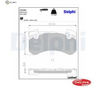 DELPHI LP2283 Brake pad set