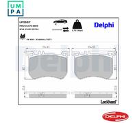 DELPHI LP2507 Brake pad set