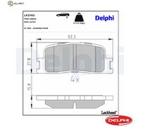 BRAKE PAD SET DISC BRAKE LP2703 FOR LEXUS TOYOTA KLUGER/HIGHLANDER CAMRY 3.0L ES