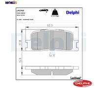 BRAKE PAD SET DISC BRAKE LP2703 FOR LEXUS TOYOTA KLUGER/HIGHLANDER CAMRY 3.0L ES