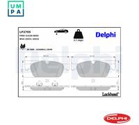 DELPHI LP2705 Brake pad set