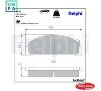 DELPHI LP30 Brake pad set