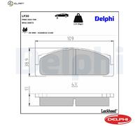 BRAKE PAD SET DISC BRAKE LP30 FOR ZASTAVA FIAT 13 E 1.064 1.3L 4cyl YUGO 1.3L