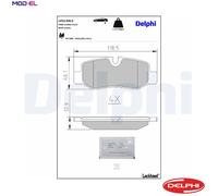 BRAKE PAD SET DISC BRAKE LP3139LC FOR MERCEDES-BENZ MARCO/POLO/Camper V-CLASS