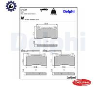 BRAKE PAD SET DISC BRAKE LP3157 FOR ALFA ROMEO 166 GIULIETTA/Hatchback/Van 2.0L