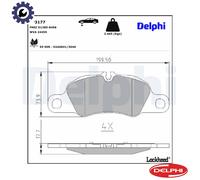 BRAKE PAD SET DISC BRAKE LP3177 FOR PORSCHE BOXSTER/718/Spyder 911/Targa 2.0L