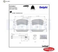DELPHI LP3185LC Brake pad set