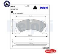 BRAKE PAD SET DISC BRAKE LP3193 FOR PORSCHE M 05.9E/MCN.RB 3.0L 6cyl CAYENNE SUV