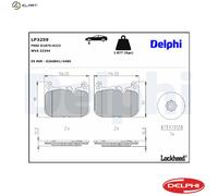Disc Brake Brake Pad Set Delphi LP3259 Fits Mini Countryman Mini Clubman