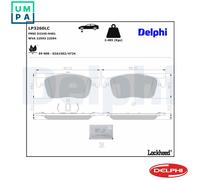 BRAKE PAD SET DISC BRAKE LP3260LC FOR PEUGEOT EXPERT/Van/Platform/Chassis/Bus