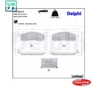 BRAKE PAD SET DISC BRAKE LP3291LC FOR RENAULT NISSAN NAVARA/NP300/Pickup 2.3L