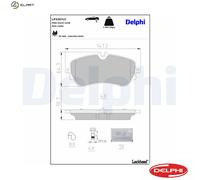 BRAKE PAD SET DISC BRAKE LP3367LC FOR VW GRAND/CALIFORNIA/Camper CRAFTER/Van