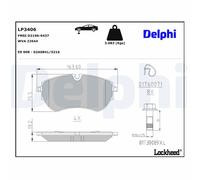 BRAKE PAD SET, DISC BRAKE LP3406
