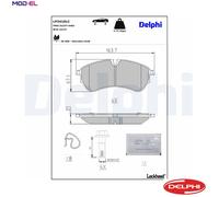 BRAKE PAD SET DISC BRAKE LP3410LC FOR VW GRAND/CALIFORNIA/Camper CRAFTER/Van