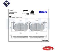 DELPHI LP3511 Brake pad set