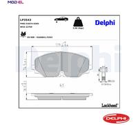 DELPHI LP3543 Brake pad set