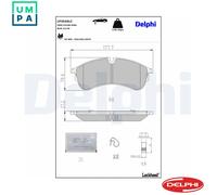 DELPHI LP3545LC Brake pad set