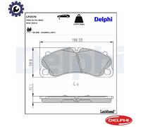 DELPHI LP3570 Brake pad set