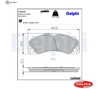 DELPHI LP3570 Brake pad set