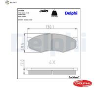 DELPHI LP358 Brake pad set