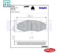 BRAKE PAD SET DISC BRAKE LP358 FOR NISSAN BIG/M TRADE/Van/Platform/Chassis 1.5L
