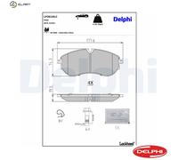 Fits DELPHI LP3610LC Ham pads. Professional+ TGE 2.100/TGE 2.140/TGE 2.180/TGE