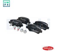 Delphi LP3615 Brake Pads Set Rear With Anti-Squeak Plate Fits Kia Ceed Pro Cee'D
