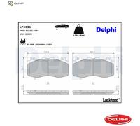DELPHI LP3631 Brake pad set