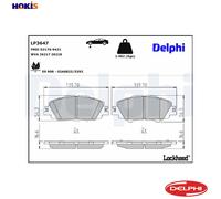 BRAKE PAD SET DISC BRAKE LP3647 FOR TOYOTA YARIS/CROSS PRIUS/PRIME/PHV 1.5L 4cyl