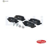 Rear Disc Brake Brake Pad Set Delphi LP3649 Fits Ford Puma Braking System