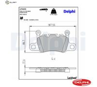 BRAKE PAD SET DISC BRAKE LP3655 FOR PORSCHE 911/Convertible 718/BOXSTER/Spyder
