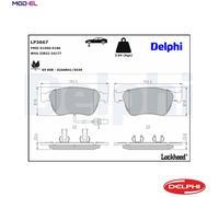DELPHI LP3667 Brake pad set