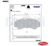 BRAKE PAD SET DISC BRAKE LP3685 FOR PORSCHE M97.70 M96.70/79 3.6L 6cyl 911 5.7L