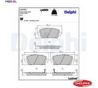 DELPHI LP3705 Brake pad set
