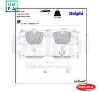 BRAKE PAD SET DISC BRAKE LP3720 FOR BMW X6/SAC/E71/E72 N63B44A 4.4L 8cyl
