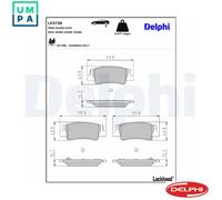 BRAKE PAD SET DISC BRAKE LP3738 FOR HYUNDAI KIA G4KM 2.5L G4FT/G4FP/G4FU 1.6L