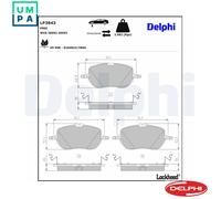 BRAKE PAD SET DISC BRAKE LP3843 FOR MERCEDES-BENZ C-CLASS/All-Terrain/T-MODEL