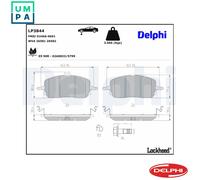Delphi Brake Pads Front With Anti-Squeak Plate For Mercedes-Benz C-Class E-Class