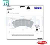 DELPHI LP3861 Brake pad set