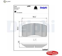 BRAKE PAD SET DISC BRAKE LP39 FOR VOLVO 260 140 240/Rural/Kombi/Break 164 2.0L