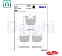 BRAKE PAD SET DISC BRAKE LP3927 FOR MERCEDES-BENZ M 264.920 2.0L 4cyl GLC