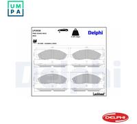 Front Brake Pad Set for Disc Brakes Delphi LP3930 Fits Jeep Grand Cherokee L