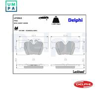 DELPHI LP3962 Brake pad set