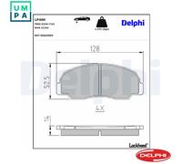 BRAKE PAD SET DISC BRAKE LP400 FOR MAZDA B-SERIE/PROCEED/BRAVO/Pickup/SUV 2.0L