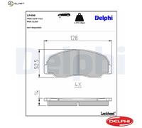 DELPHI LP400 Brake pad set