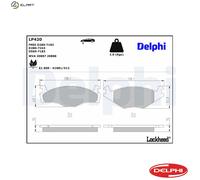 Disc Brake Brake Pad Set Delphi LP420 Fits Seat VW Cordoba Ibiza Toledo Golf