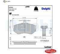 BRAKE PAD SET DISC BRAKE LP424 FOR VW GOLF/III/Van/Mk/Cabriolet CABRIO AUDI